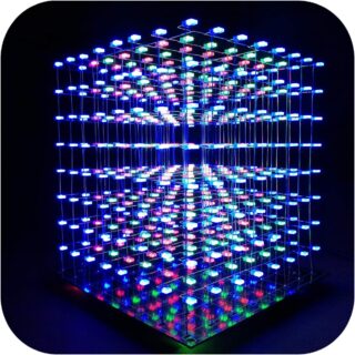 8x8x8 LED Cube Elektronik Bausatz DIY Electronic Kit 3D8S-MULTI, Multi