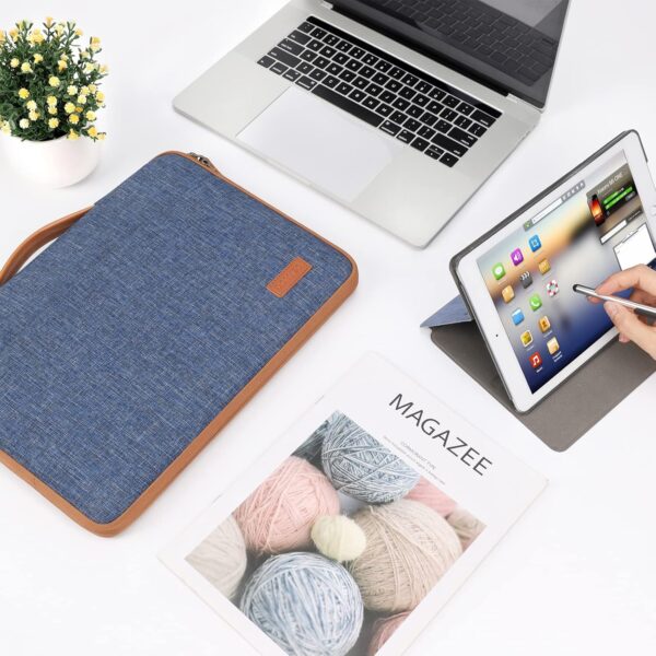 15.6 Zoll Wasserdicht Laptop Tasche Sleeve Case Notebook Zoll, Blau - Image 5