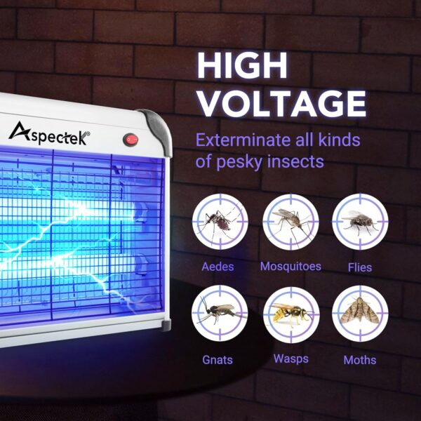 ASPECTEK Insektenvernichter elektrisch 20W – Fliegenvernichtung mit HR2833 - Image 3