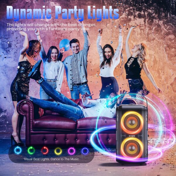 W-KING 180W PEAK Bluetooth Lautsprecher Box Groß Party laut Musikbox... - Image 8