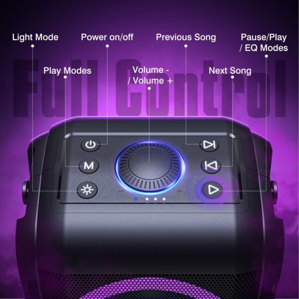 W-KING 180W PEAK Bluetooth Lautsprecher Box Groß Party laut Musikbox... - Image 9