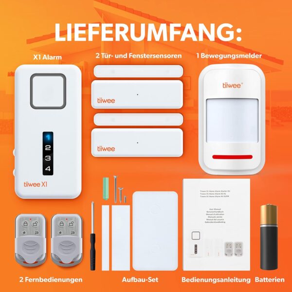 Home Alarm System Kit X1 XLPIR - Alarmanlage mit 2 Fenster- oder Tuer... - Image 3
