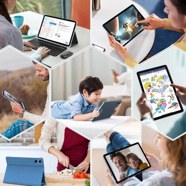 Tablet 10 Zoll Android 14 PC mit Octa-Core 2.0 GHz, 22GB RAM + 128GB ROM Blau - Image 7