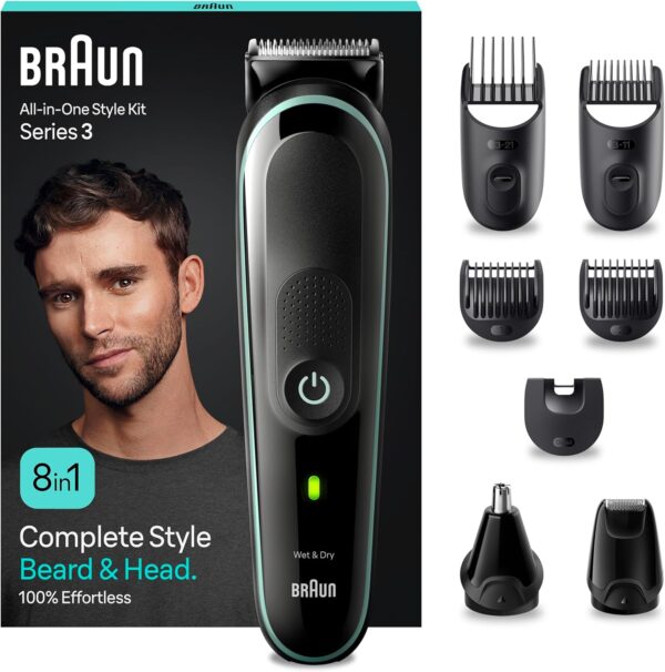 Braun All-In-One Bartpflege Bodygroomer Set, 8-in-1 Barttrimmer /...