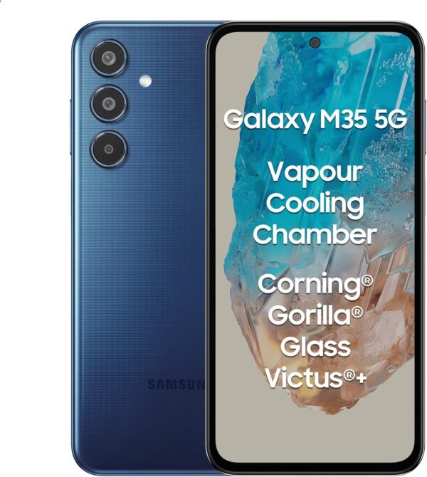 Samsung Galaxy M35 5G 6 GB/128 GB Blau (Dark Blue) Dual-SIM 6GB + 128GB,