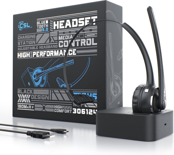 CSL - Bluetooth 5.0 Headset mit Ladestation - PC flexiblem... - Image 7