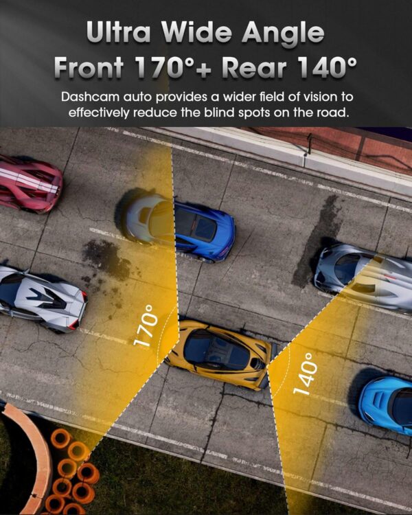 Spiegel Dashcam mit Rückfahrkamera Dual 1080P Auto Vorne Hinten... - Image 5