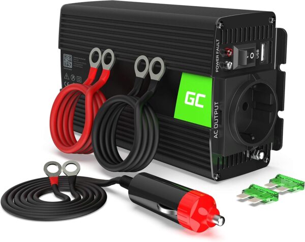 Green Cell® 300W/600W 12V auf 230V Sine Wave Volt kfz 12V, 300W