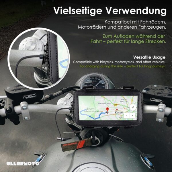 Ullermoto Motorrad Handyhalterung [Designed in Germany] – M - Image 4