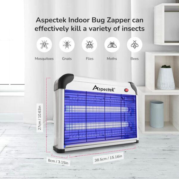 ASPECTEK Insektenvernichter elektrisch 20W – Fliegenvernichtung mit HR2833 - Image 10
