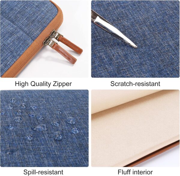 DOMISO 12.5 Zoll Wasserdicht Laptop Tasche Sleeve Case - 13 Zoll, Blau - Image 3