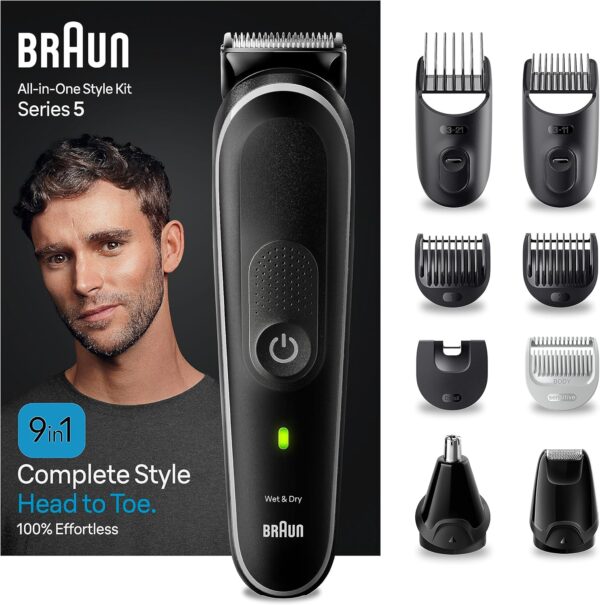 Braun All-In-One Bartpflege Bodygroomer Set, Barttrimmer / Bartschneider,...